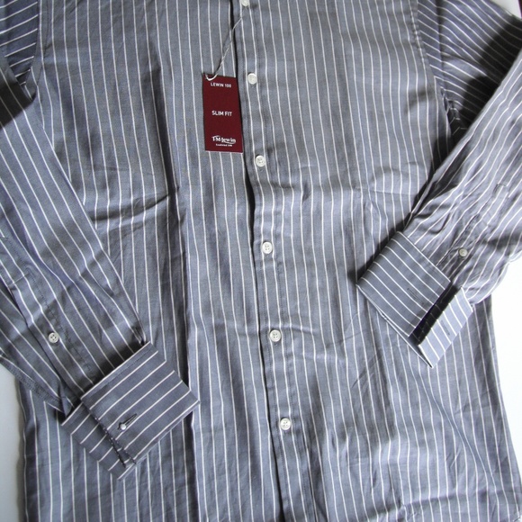 TML NWT Blue Navy Long Sleeve Casual Shirt - Picture 2 of 7
